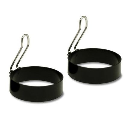 Focus 3 in Dia. S/S Handle Egg Ring W/Non-Stick Coating (Set of 2)