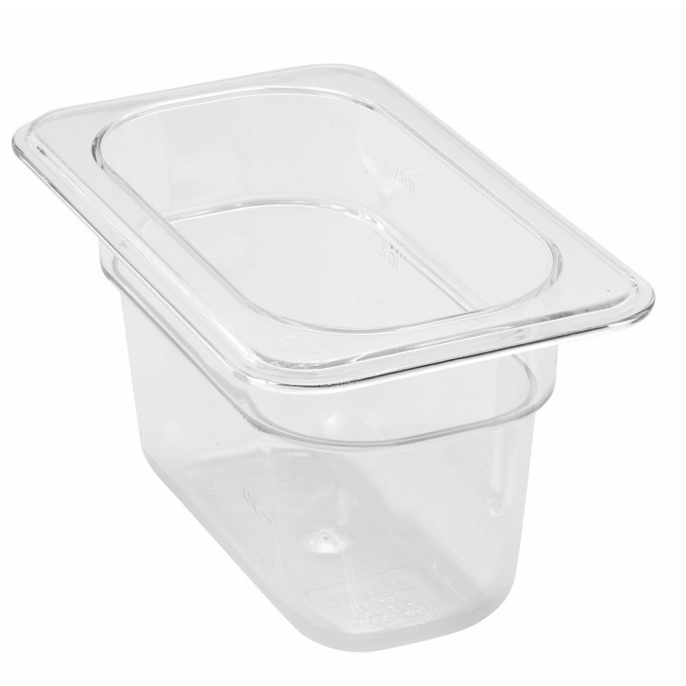 Update International Clear Polycarbonate Ninth Size 4" Deep Pan