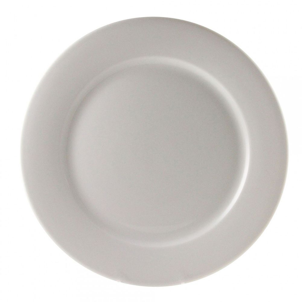 Ten Strawberry Street Bistro White 10-5/8" Dinner Plate