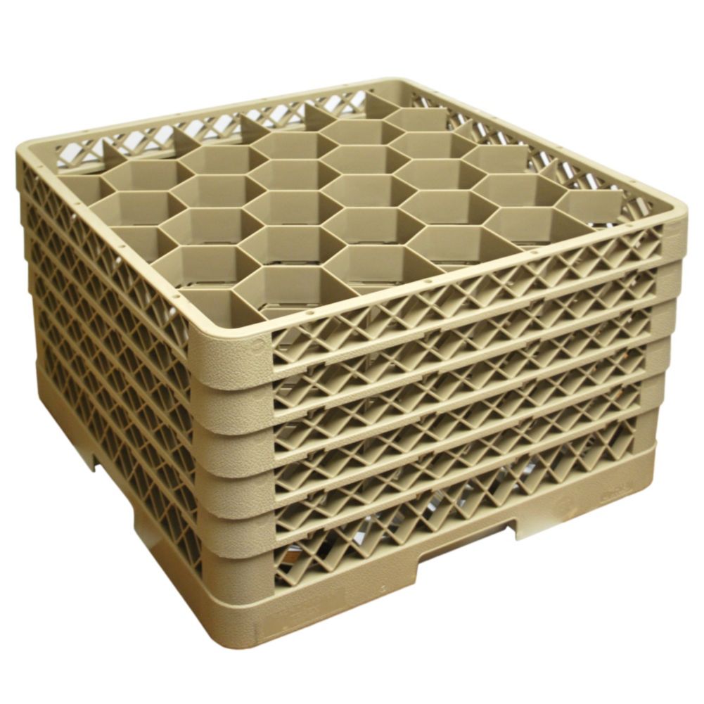 Traex&reg; Beige 30 Compartment 5 Extender Glass Rack