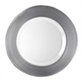 Ten Strawberry Street Saturn Silver Matte 13-1/4" Charger