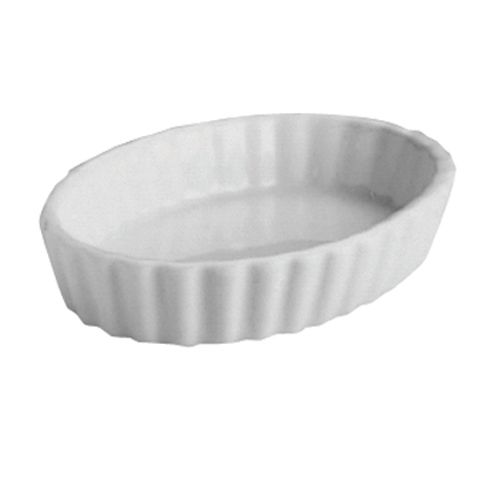 Hall&reg; China Bright White 3 Oz. Fluted Souffle