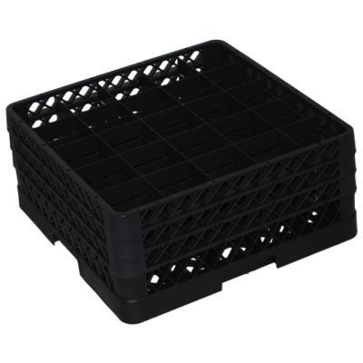 Traex&reg; 25 Compartment 3 Extender Black Glass Rack