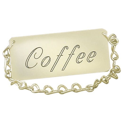 Cal-Mil&reg; 3.5" x 1.5" Gold Spigot Coffee Chain