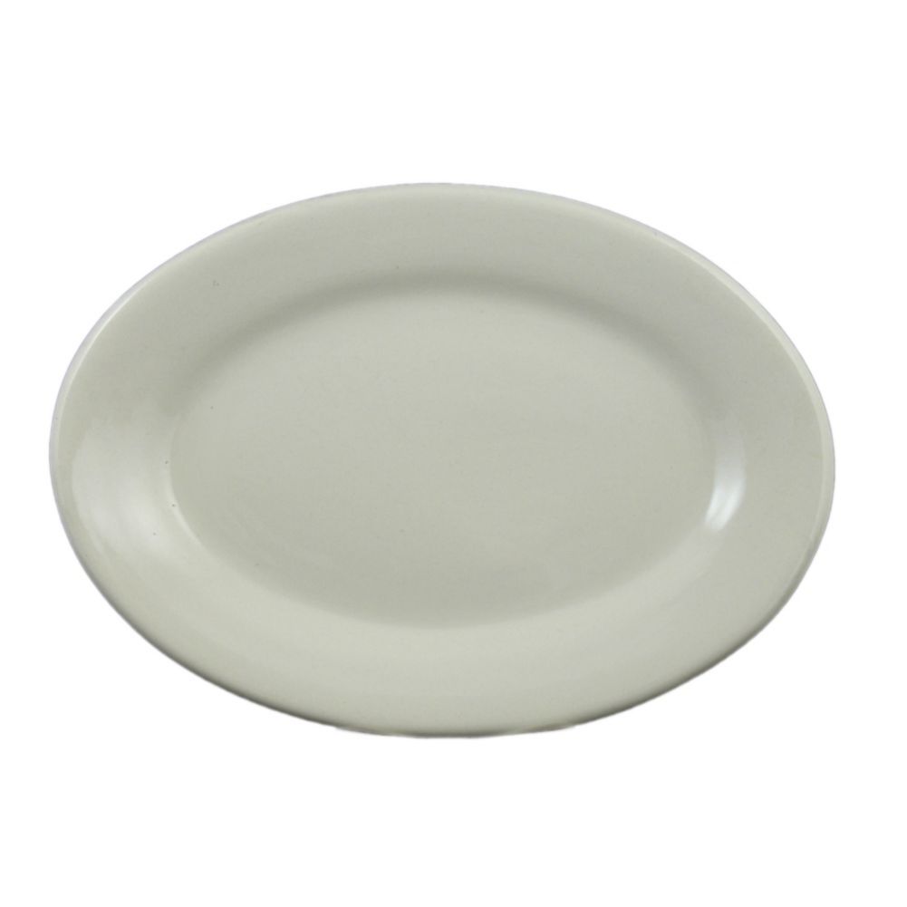 Vertex&reg; Buckingham American White Rolled Edge 8-1/8" Platter