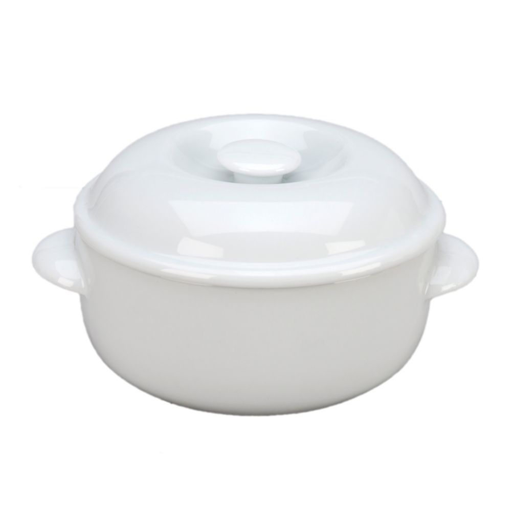 Vertex&reg; Market Buffet Collection White 20 Oz Covered Soup Bowl
