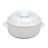 Vertex&reg; Market Buffet Collection White 20 Oz Covered Soup Bowl