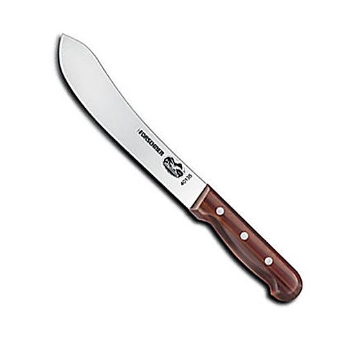 Victorinox Straight 8" Blade Butcher Knife with Rosewood Handle