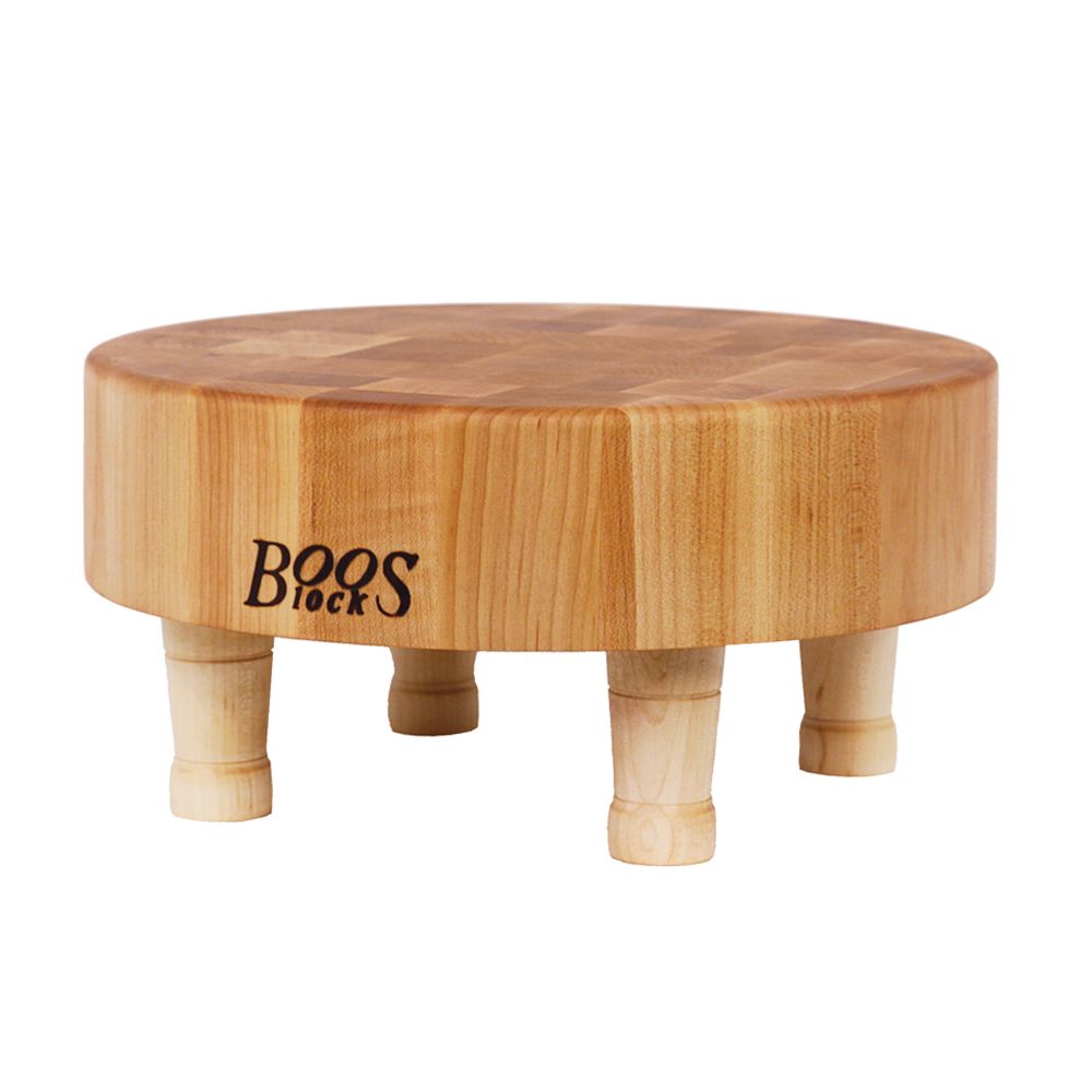 John Boos 12" Round Maple Mini Block With 4 Feet
