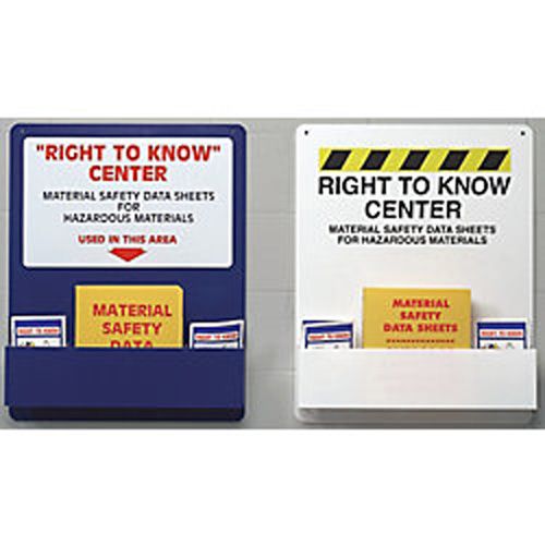 Info Center Holder, "Right To Know", Bi- Lingual