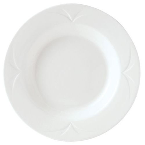 Steelite Distinction Bianco White Rimmed 12 Oz. Soup Plate