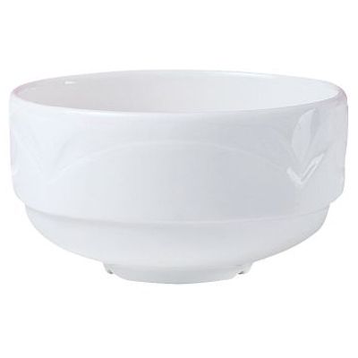 Steelite Distinction Bianco White Unhandled Stackable 10 Oz. Soup Cup