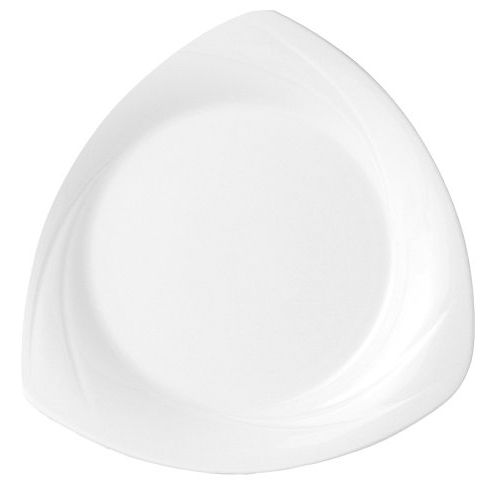 Steelite Distinction Alvo White 10" Triangular Specialty Plate