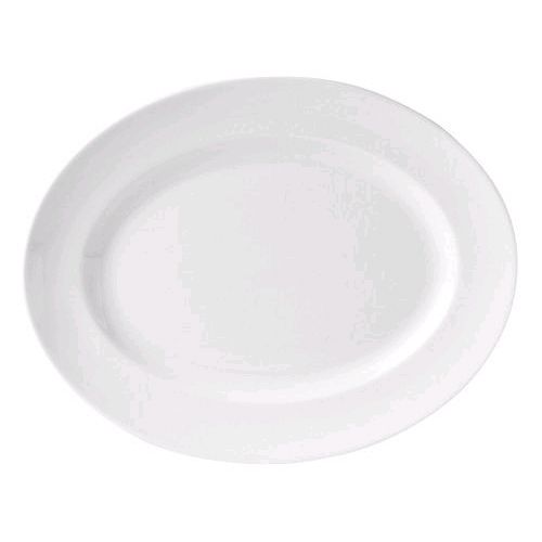 Steelite Distinction Monaco Vogue White 8 x 6-1/4" Oval Platter