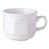 Steelite Performance Monte Carlo White 7 oz Stackable Tea Cup