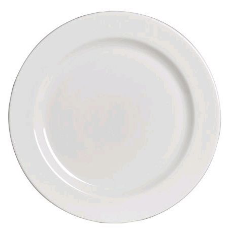 Steelite Anfora American Basics Rolled Edge 10-1/4" Rimmed Plate
