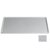 Bugambilia Large Rectangular Buffet Disk w/ Rim, Marble White