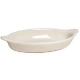 Steelite Anfora American Basics White 12 Oz. Oval Rarebit