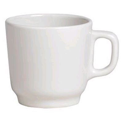 Steelite Anfora American Basics White 10 Oz. Coffee Mug