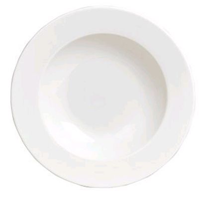 Steelite Anfora American Basics White Rolled Edge 26 Oz. Pasta Bowl