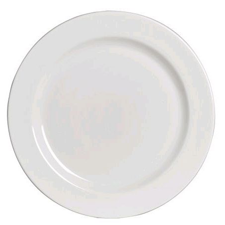 Steelite Anfora American Basics Rolled Edge 9-5/8" Rimmed Plate