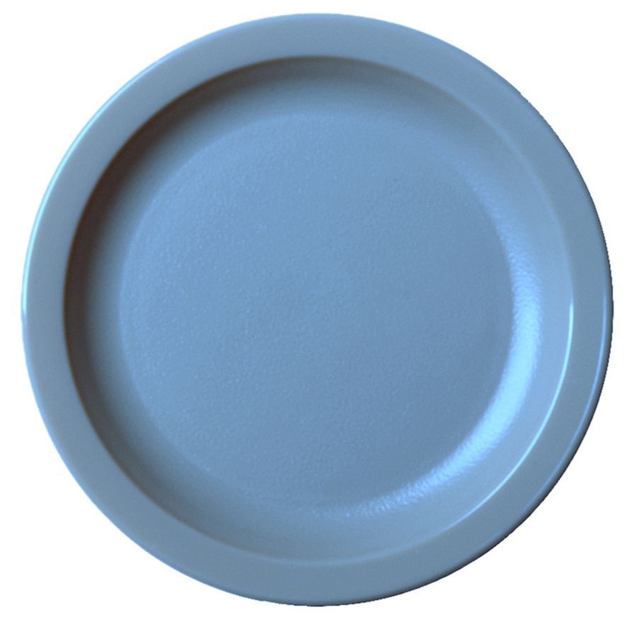 Cambro Camwear&reg; 6-9/16" Narrow Rim Poly Plate, Slate Blue