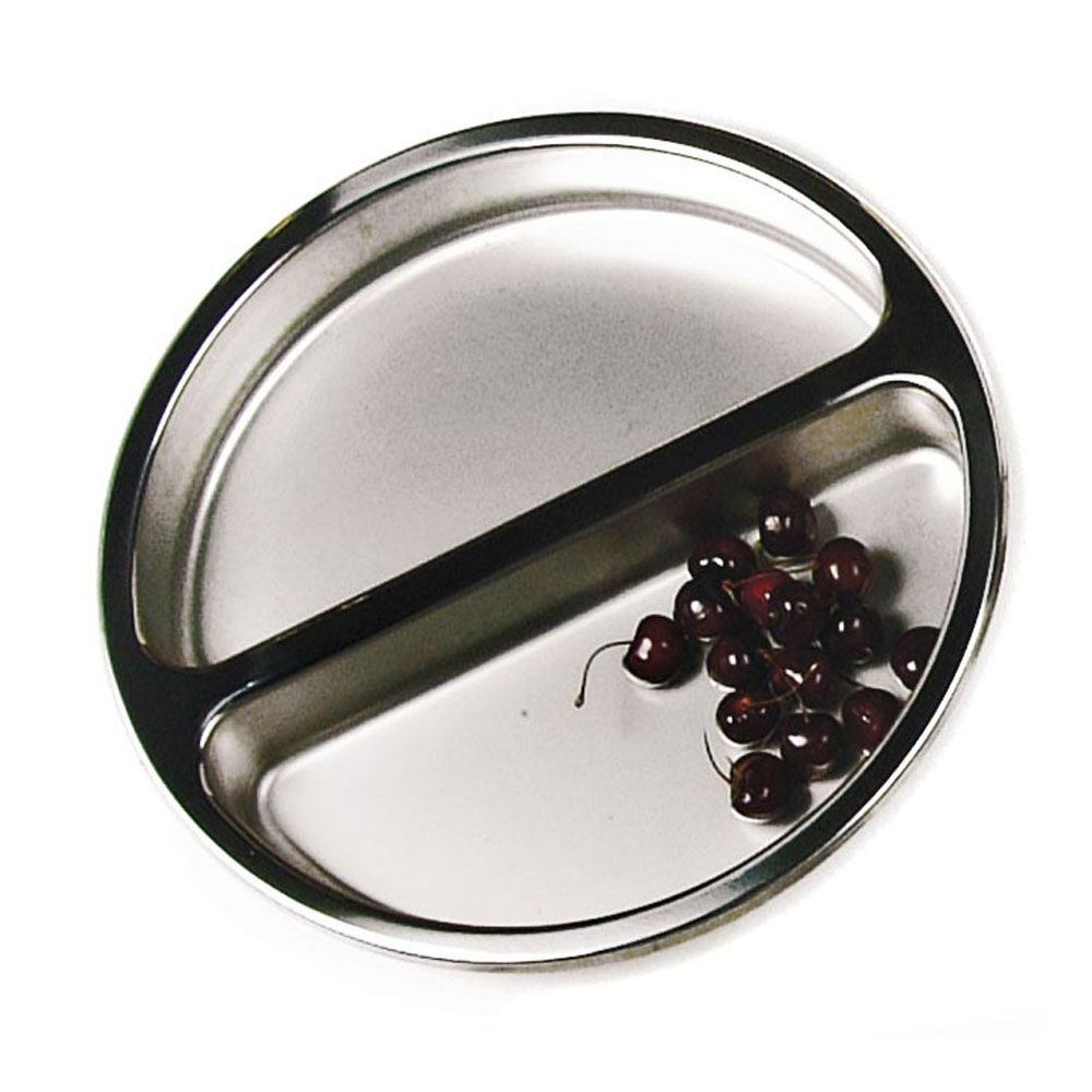 Eastern Tabletop 15-1/4" Divided 8 Qt Chafing Dish Inset Food Pan