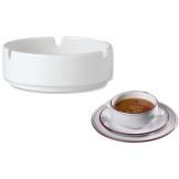 Steelite Simplicity Cabernet 4" White Stacking Ashtray