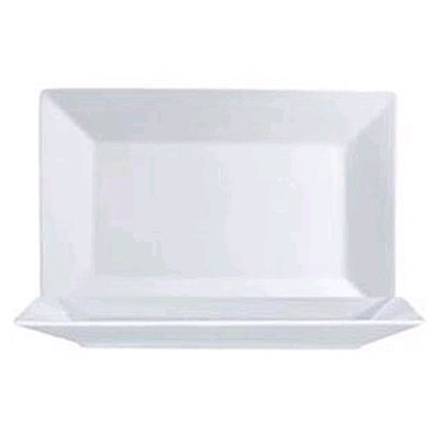 Cardinal Arcoroc Mix Up White Porcelain Rectangle Plate
