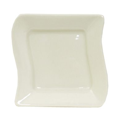 Tuxton&reg; 6.25" Porcelain White Wave Plate