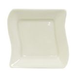 Tuxton&reg; 6.25" Porcelain White Wave Plate