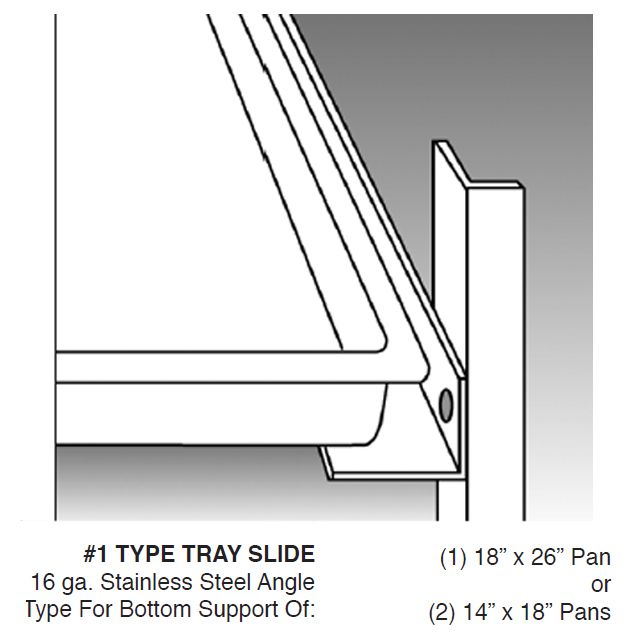 Traulsen #1 Type Tray Slides (Set of 2)