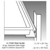 Traulsen #1 Type Tray Slides (Set of 2)