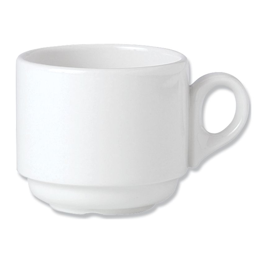 Steelite Performance Simplicity White 7-1/2 Oz Atlanta Stacking Cup