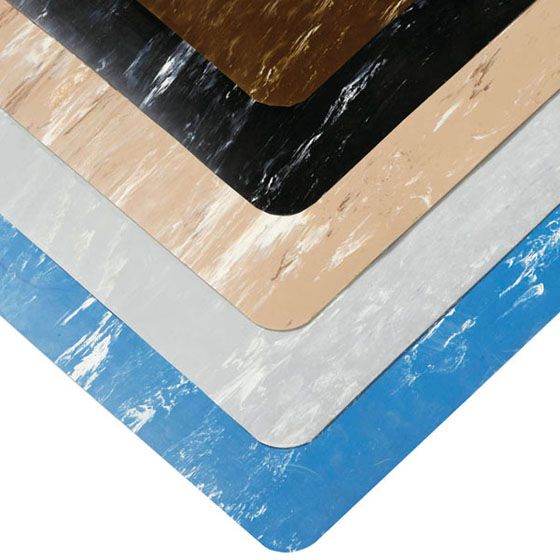 Sof-Tyle Black Marble Anti-Fatigue Mat, 2' x 3'
