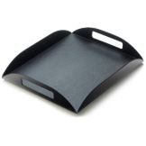 Cal-Mil&reg; Black 15.25" x 12.5" Stacking Tray