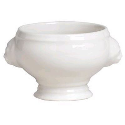 Steelite Anfora American Basics White 13-1/2 Oz. Lions Head Bowl
