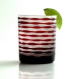 Impulse 12 Oz. Red Vienna Rocks Glass