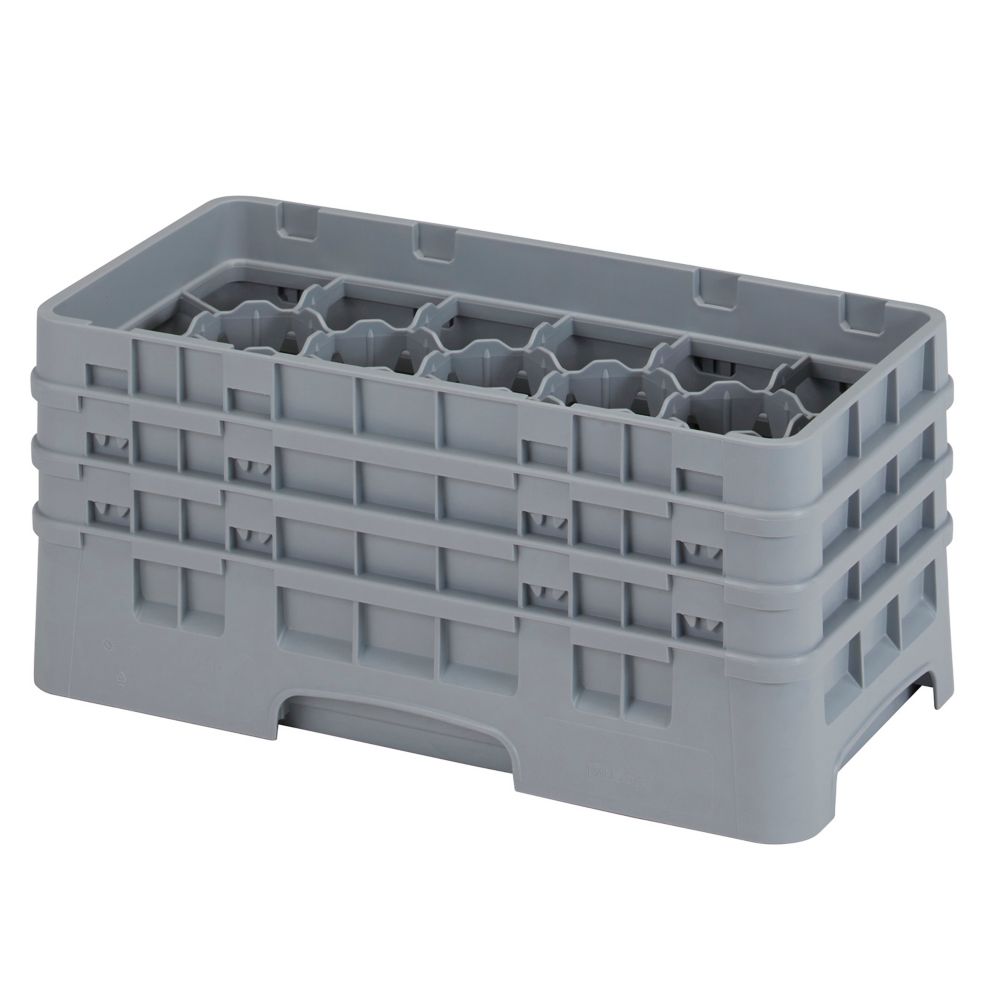 Camrack Soft Gray 17 Comp 6-7/8" Half Size Glass Rack w/ Extender