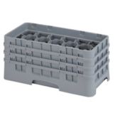 Camrack Soft Gray 17 Comp 6-7/8" Half Size Glass Rack w/ Extender
