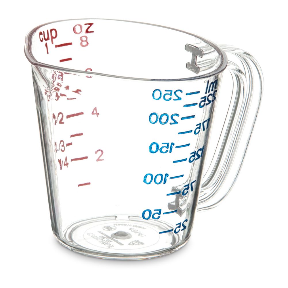 Carlisle&reg; 1-Cup Clear Measuring Cup