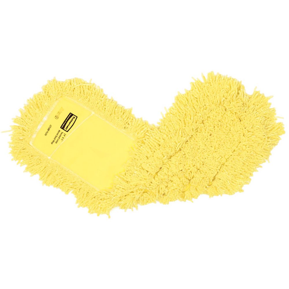 Rubbermaid Yellow Twisted Loop Blended 24" Dust Mop