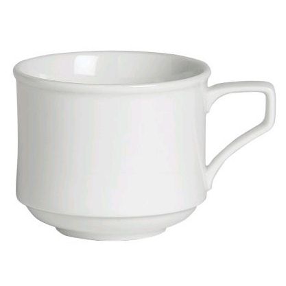 Steelite Rene Ozorio Infini White Stackable 6.5 Oz Coffee Cup