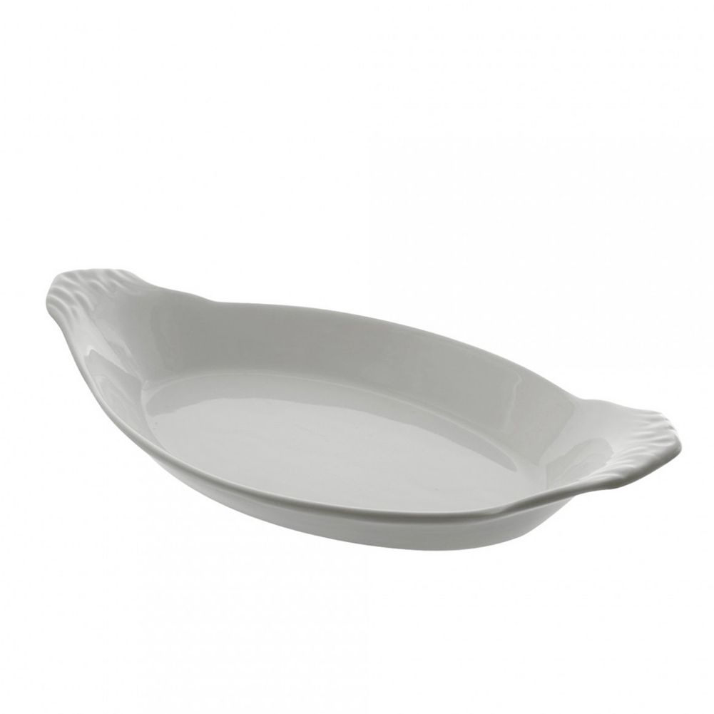 Ten Strawberry Street Whittier White 10" White Boat Dish