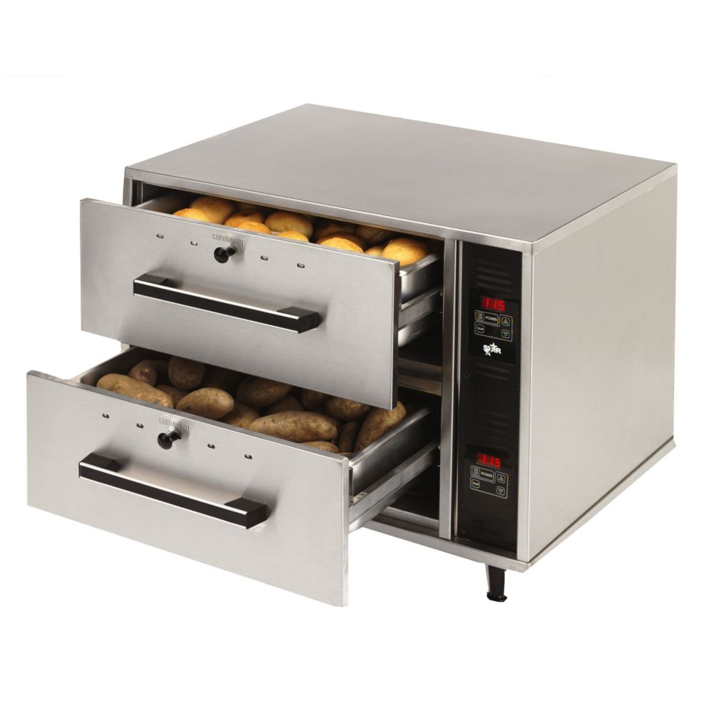 Star&reg; Mfg 2-Drawer Standard Food Warmer w/ Individual Controls