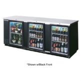 Beverage-Air 95" Stainless Backbar Cabinet with 2 Glass Doors