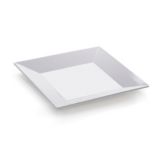 G.E.T. Siciliano&trade; White 10" Square Melamine Plate
