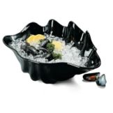 Carlisle Black Medium 22 oz Clam Shell Dish
