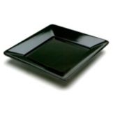 Delfin 12" x 12" Black Square Pacific Rim Tray
