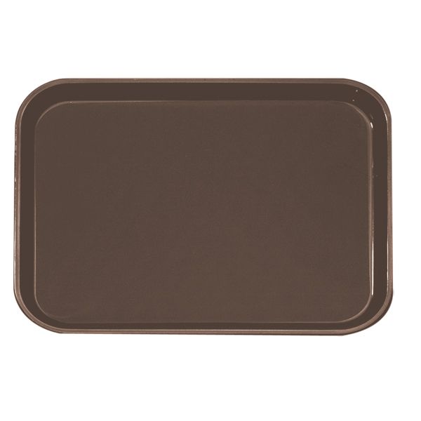 Cambro Brown Rectangular Non-Skid Polytread&reg; Tray